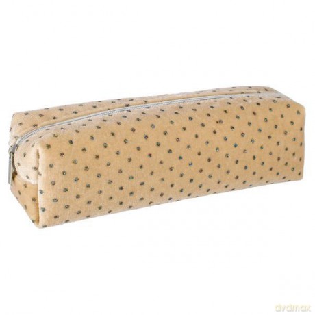 Piórnik saszetka tuba kwadratowa Beige Cristal