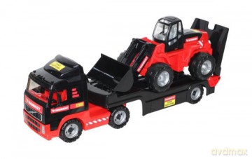 Polesie 56733 MAMMOET Volvo - samochód holownik + ładowarka w siatce