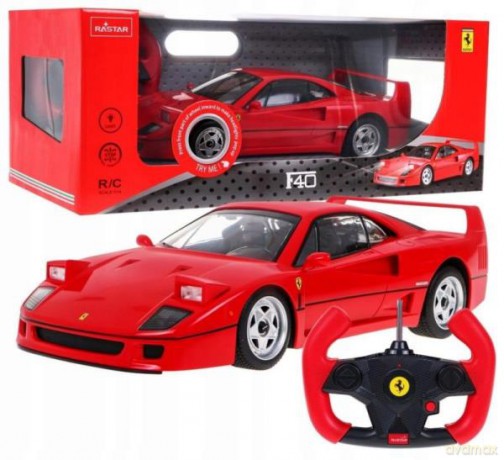 Samochód Ferrari F40 akmulator + otwierane światła 1:14
