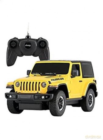 Samochód Jeep Wrangler JL na radio 1:24 mix żółty czerwony