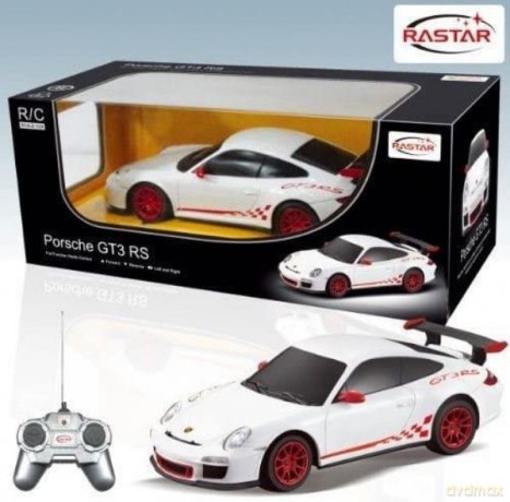 Samochód Porshe GT3 RS na radio 1:24 mix czarny biały