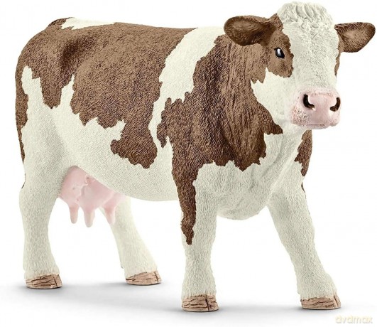 Schleich 13801S Krowa rasy simentalskiej Farm World Red [FIGURKA]