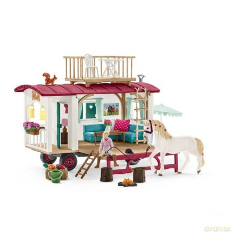 Schleich 42593 Przyczepa do tajnych spotkań klubowych Horse Club [FIGURKA]