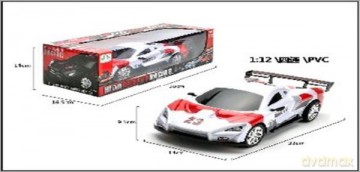 Sportowe auto na radio światło 557079