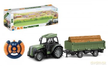 Traktor na radio z przyczepą 015614