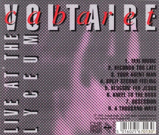 Cabaret Voltaire: Live At The Lyceum [CD]
