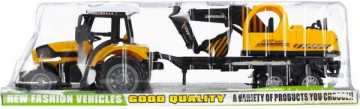 Traktor z akcesoriami Laweta z koparką 500577