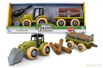 Traktor z przyczepą do skręcania 126208