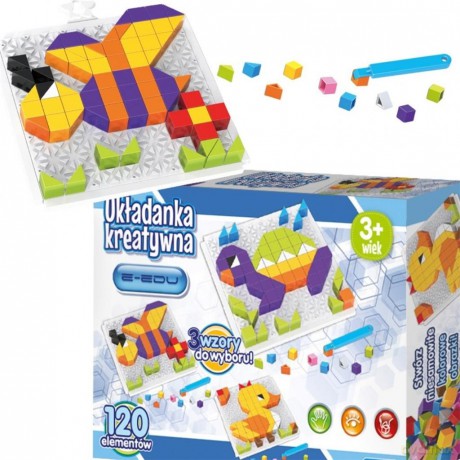 Układanka kreatywna 120 elementów E-Edu 126062