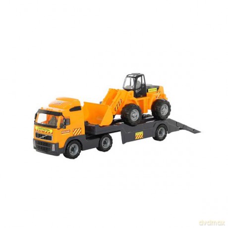 Wader-Polesie 36803 Ciężarówka z przyczepą + ładowarka w siatce