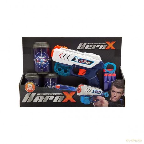 Zestaw z pistoletem piankowe strzałki tarcze 540936 mix