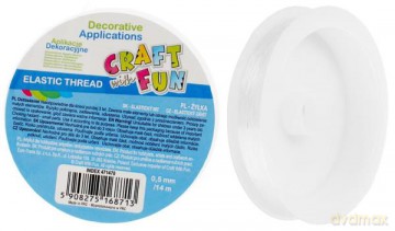Żyłka dekoracyjna biała 471470 Craft with Fun