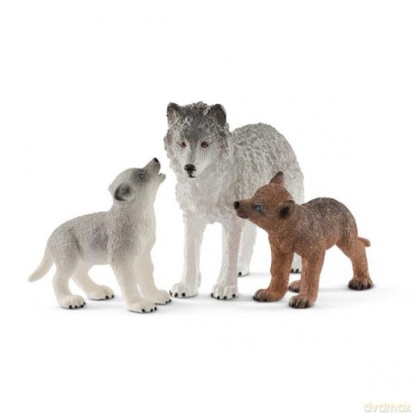 Schleich 42472 Matka wilk i wilczki [FIGURKA]