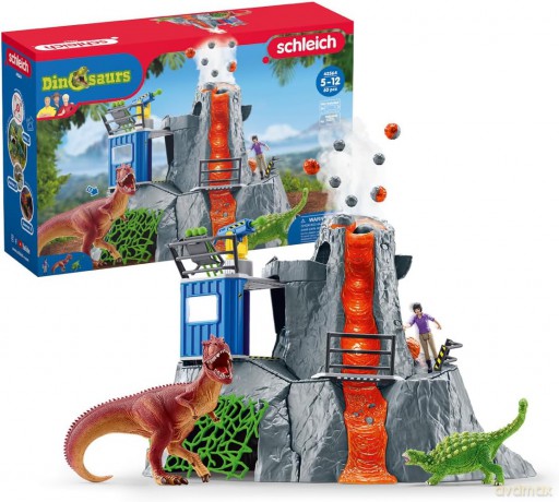 Schleich 42564 Obóz bazowy wielkiej wyprawy na wulkan Dinosaurs [FIGURKA]