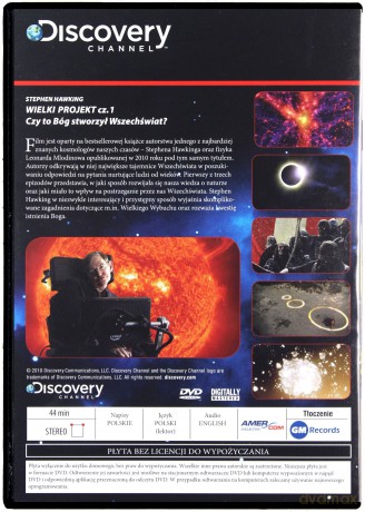 Kosmos - Tajemnice Wszechświata 47: Wielki Projekt cz. 1 [DVD]