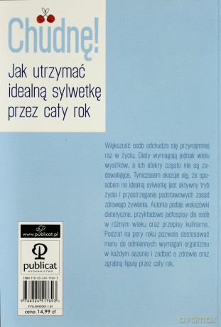 Chudnę! Jak utrzymać idealna sylwetke przez cały rok - Romana Chojnacka [KSIĄŻKA]