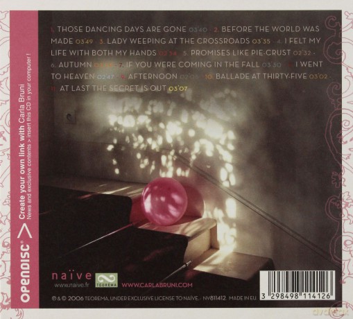 Carla Bruni: No Promises [CD]
