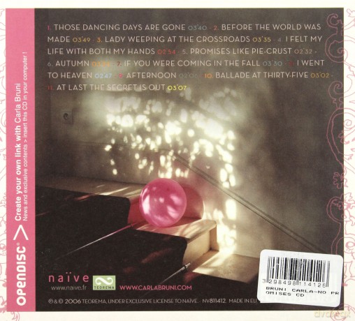 Carla Bruni: No Promises [CD]