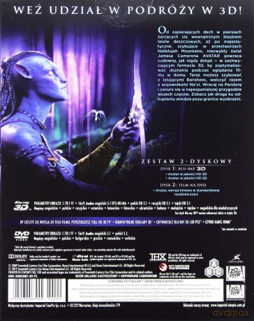 Avatar 3D [Blu-Ray 3D]+[DVD]