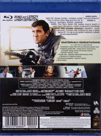 007 James Bond W tajnej służbie Jej Królewskiej Mości [Blu-Ray]