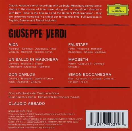 Claudio Abbado: Verdi 6 Great Operas (Collectors Edition) [BOX] [14CD]