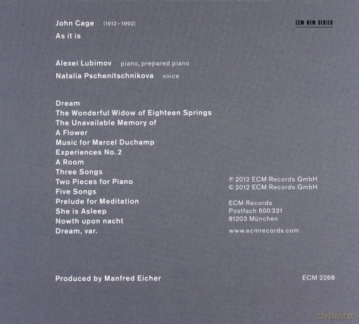 John Cage: As It Is [CD]