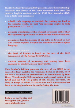 The Revised New Jerusalem Bible: Reader's Edition - DAY - Revd Henry Wansbrough OSB [KSIĄŻKA]