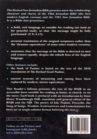 The Revised New Jerusalem Bible: Reader's Edition - NIGHT - Revd Henry Wansbrough OSB [KSIĄŻKA]