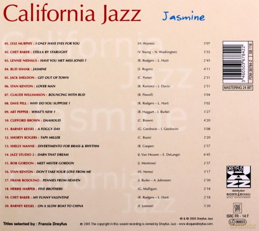 California Jazz: Jasmine [CD]