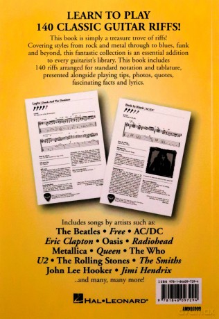 The Riffology - Learn To Play 140 Classic Guitar Riffs! Tab (Guitar tab edition) [KSIĄŻKA]