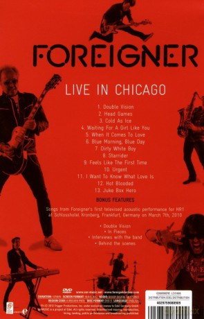 Foreigner: Live In Chicago [DVD]