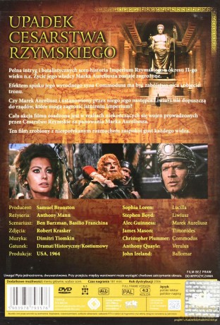 Upadek Cesarstwa Rzymskiego [DVD]