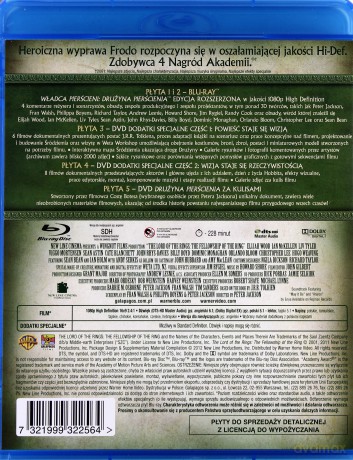 Władca Pierścieni Drużyna Pierścienia (edycja rozszerzona) [2xBlu-Ray]+[3DVD]