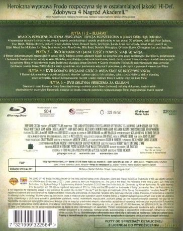 Władca Pierścieni Drużyna Pierścienia (edycja rozszerzona) [2xBlu-Ray]+[3DVD]