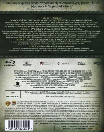 Władca Pierścieni Trylogia (edycja rozszerzona) Pakiet [6xBlu-Ray]+[9DVD]