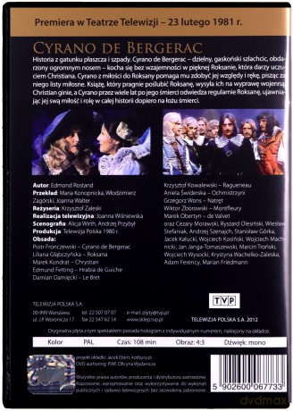 Złota Setka Teatru TVP: Cyrano De Bergerac [DVD]