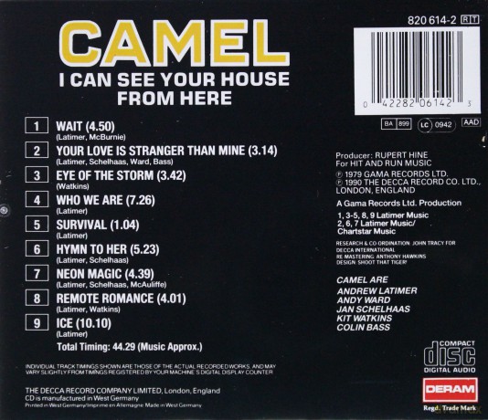 Camel: I Can See Your House From Here [CD]