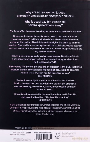 The Second Sex - Simone de Beauvoir [KSIĄŻKA]