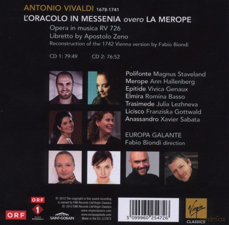 Fabio Biondi /Julia Lehzneva: Oracolo (Limited) [2CD]