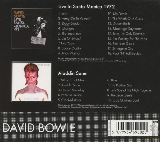 David Bowie: Live In Santa Monica '72 + Aladdin Sane [2CD]