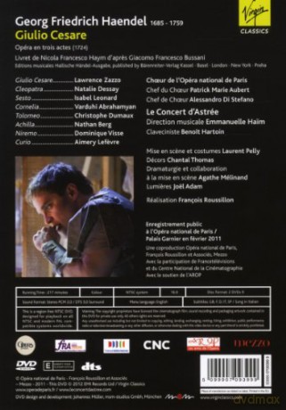 Natalie Dessay/Lawrence Zazzo/Varduhi Abrahamya/Isabel Leonard/Christophe Dumaux/Nathan Berg/Dominiq: Giulio Cesare (NTSC)