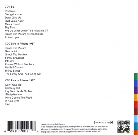 Peter Gabriel: So - 25th Anniversary Expanded Edition - Limited [3CD]