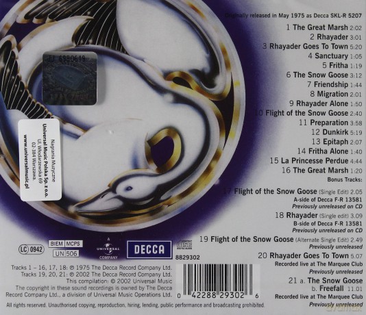 Camel: Snow Goose [CD]