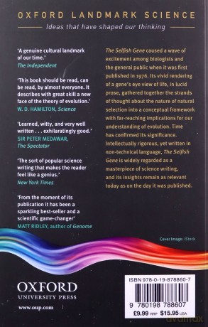 The Selfish Gene: 40th Anniversary edition (Oxford Landmark Science) - Richard Dawkins [KSIĄŻKA]