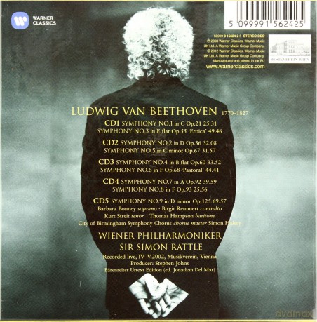 Sir Simon Rattle: Complete Symphonies [5CD]