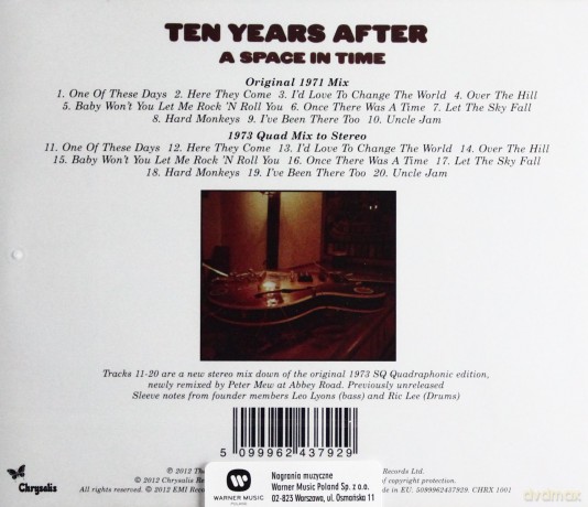 Ten Years After: A Space In Time [CD]