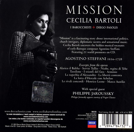 Cecilia  Bartoli: Mission Deluxe Edition (digibook) [CD]