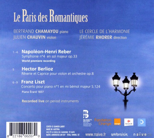 Bertrand Chamayou: Le Paris Des Romantiques [CD]