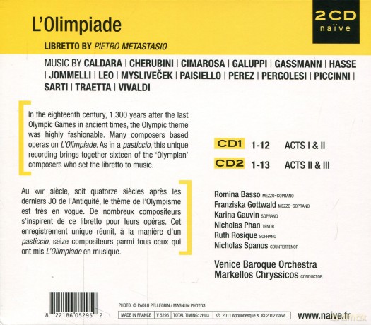 Venice Baroque Orchestra: L'olimpiade [2CD]