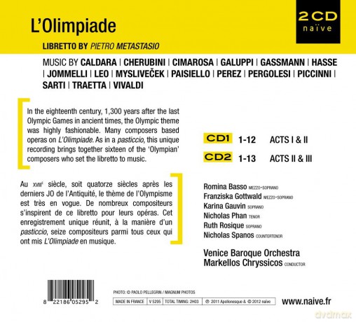 Venice Baroque Orchestra: L'olimpiade [2CD]